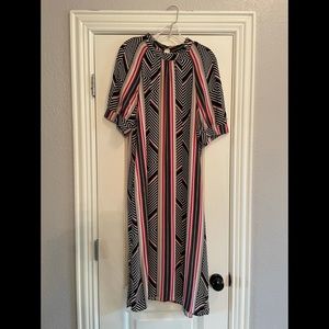 NEW Anthropologie midi dress in geometric print
